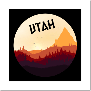 Utah skiing - Utah Camping Posters and Art